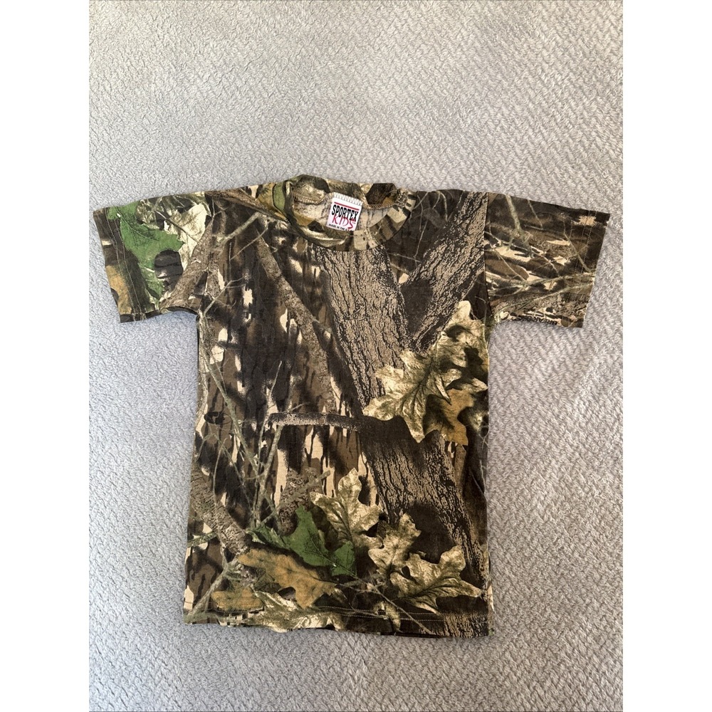 Kids Camo T Shirt Size S Small Short Sleeve Camouflage Casual